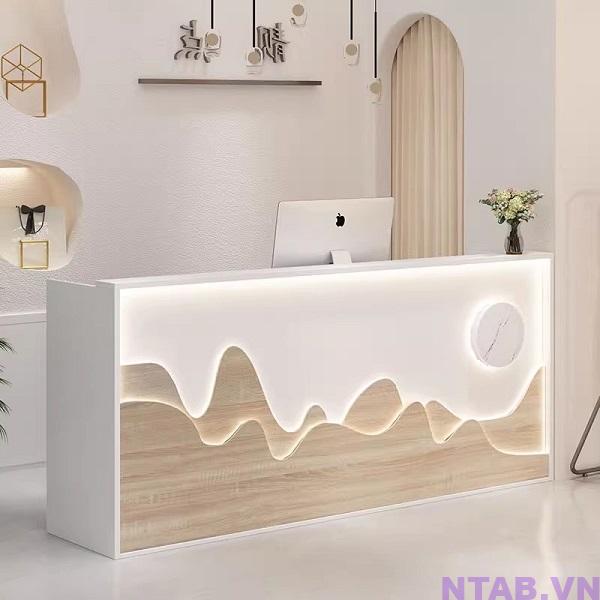 quay le tan spa QS004 Quầy lễ tân spa QS004