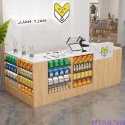 Quầy thu ngân chữ L QTN003