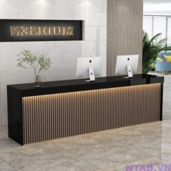 Quầy thu ngân ốp lam QLT004