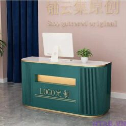 Quầy thu ngân spa ốp lam QS008
