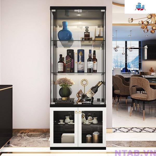 tu trung bay ruou TTB002 Tủ trưng bày rượu TTB002