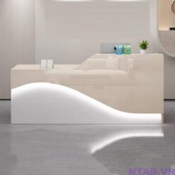 Quầy lễ tân 1m8 vân gỗ QLT011