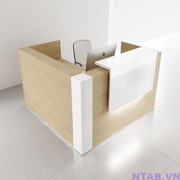 quay le tan chu L 1m2 x 1m2 QLT047 Quầy lễ tân chữ L 1m2 x 1m2 QLT047