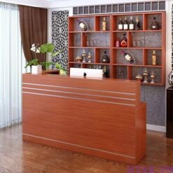 Quầy lễ tân chữ L 1m5 QLT036