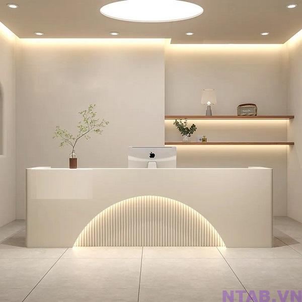 quay le tan spa QS009 Quầy lễ tân spa QS009