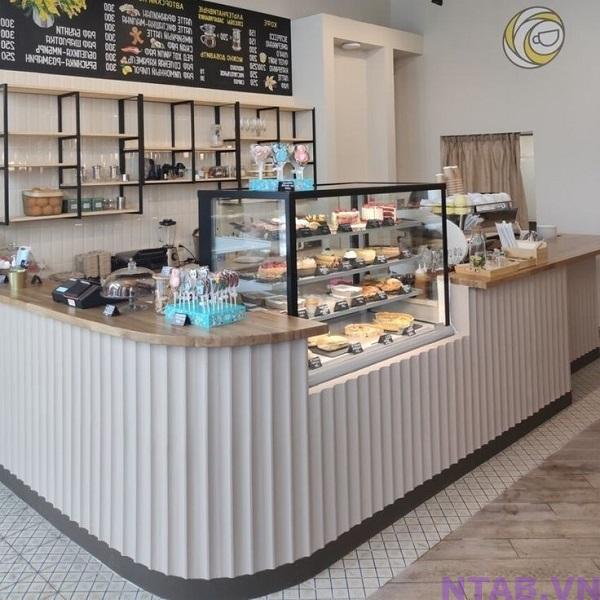 quay pha che bo cong op lam QB042 Quầy pha chế bo cong ốp lam QB042