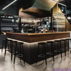 Quầy pha chế chữ L cao cấp QB047