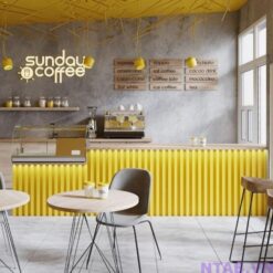 Quầy pha chế ốp lam QB041