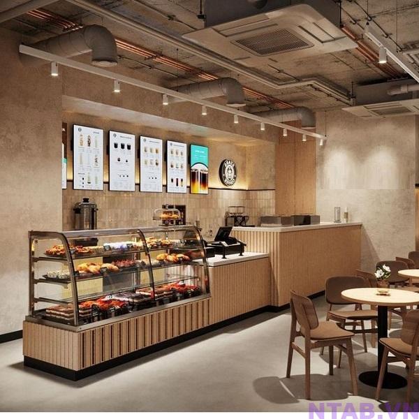 quay pha che op lam go sang trong QB010 Quầy pha chế ốp lam gỗ sang trọng QB010