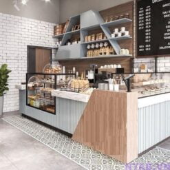 Quầy pha chế quán cafe QB002