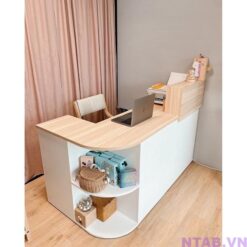 Quầy thu ngân chữ L 1m6 QTN008