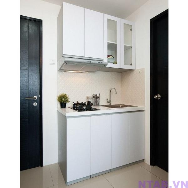 tu bep chung cu 1m2 x 60cm TB003 Tủ bếp chung cư 1m2 x 60cm TB003