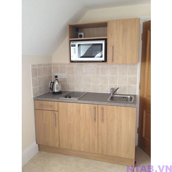 tu bep mini van go 1m2 x 60cm TB012 Tủ bếp mini vân gỗ 1m2 x 60cm TB012