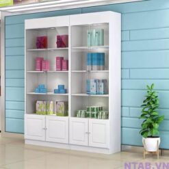 Tủ kính trưng bày mỹ phẩm 1m2 x 2m TTB019