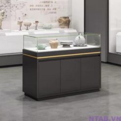 Tủ trưng bày full đen 1m2 x 1m TTS005