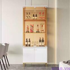 Tủ trưng bày rượu sang trọng 90cm x 2m TTB041