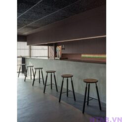 Quầy bar xám đen mặt đá QB051