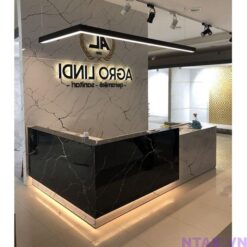 Quầy lễ tân chữ L 2m x 1m2 QLT064