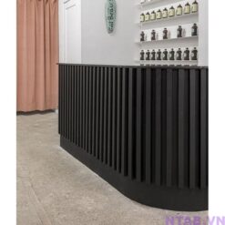 Quầy pha chế bo cong ốp lam QB064