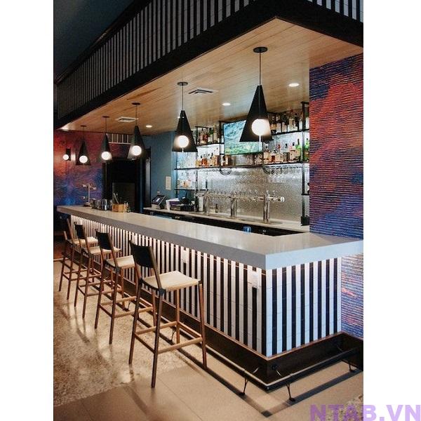 quay pha che chu L 1m2 x 3m QB058 Quầy pha chế chữ L 1m2 x 3m QB058