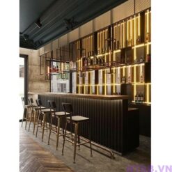 Quầy pha chế ốp lam đen 3m QB061