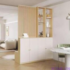 Tủ vách ngăn phòng khách 1m6 x 2m4 TVN022