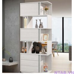 Tủ vách ngăn phòng khách full trắng TVN015