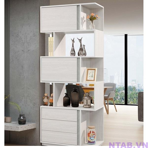 tu vach ngan phong khach full trang TVN015 Tủ vách ngăn phòng khách full trắng TVN015