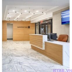 Quầy lễ tân chữ L QLT080