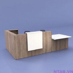 Quầy lễ tân chữ L QLT083