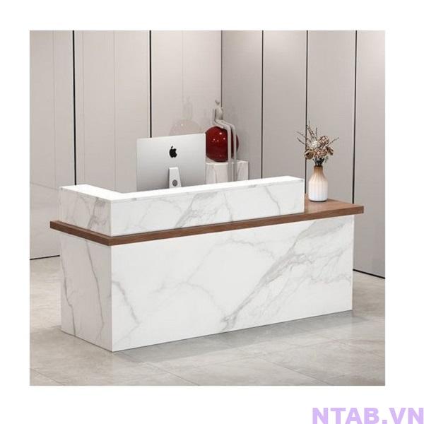 quay le tan van da 1m8 QLT070 Quầy lễ tân vân đá 1m8 QLT070