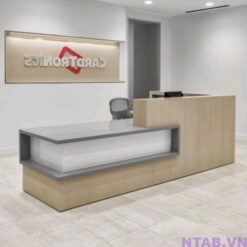 Quầy lễ tân văn phòng cao cấp 2m4 QLT079