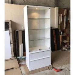 Tủ trưng bày full trắng 80 x 2m TTB062